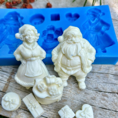 Silikónová forma Santa Claus a Mrs Claus