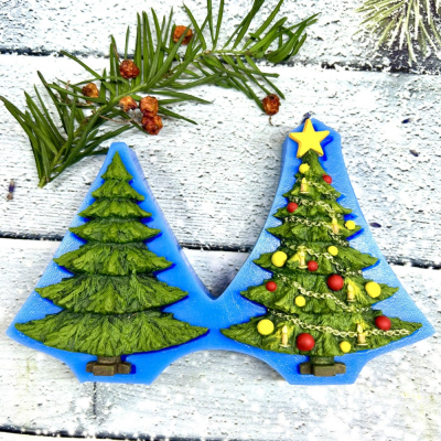 Silikónová forma Dva stromčeky