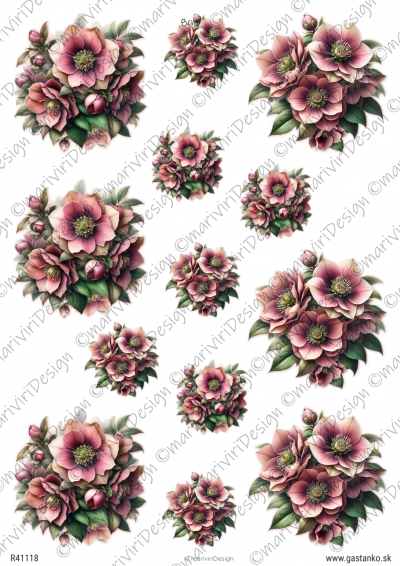 RP Staroružové Vianoce - malé motívy čemerice