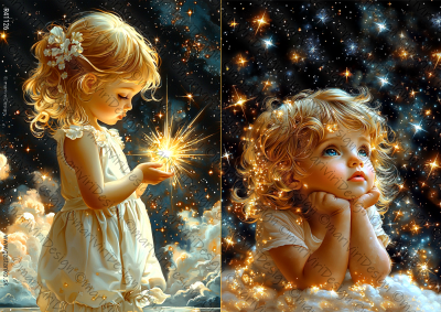 RP Čaro hviezd - dve blonďavé detičky