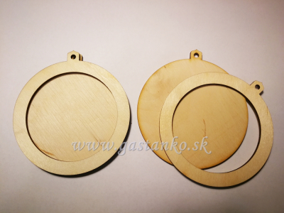 Závesná gulička 8cm s rámčekom