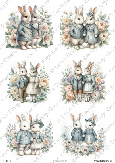 RP Vintage zajkovia - páriky