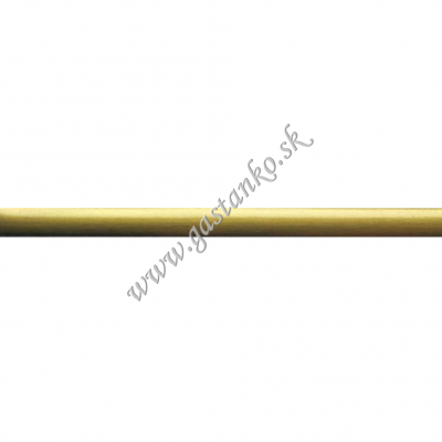 Kovový dekoračný prúžok 6mm zlatý hodvábny