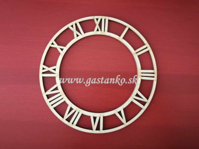 Drevený číselný kruh 20cm rímsky