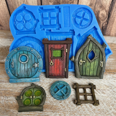 Silikónová forma Rozprávkové okná a dvere