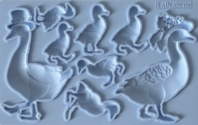 Silikónová forma Husacia rodinka