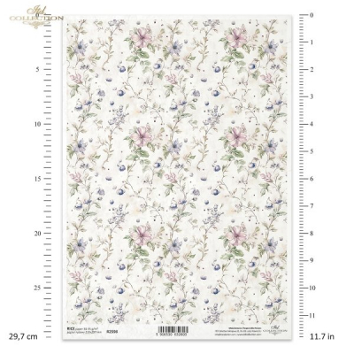 RP Kvietkovaná shabby chic tapeta