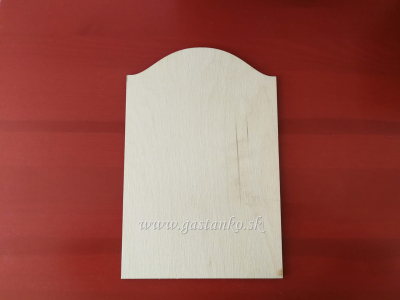 Doštička s oblúkom hore 20x30cm h6mm