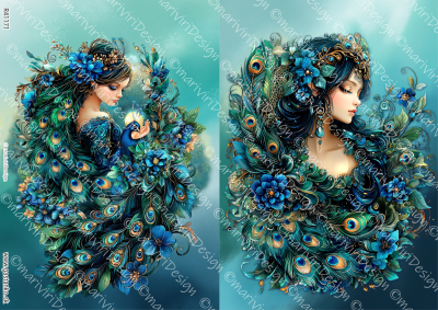 RP Pávy - dve dámy s pávom