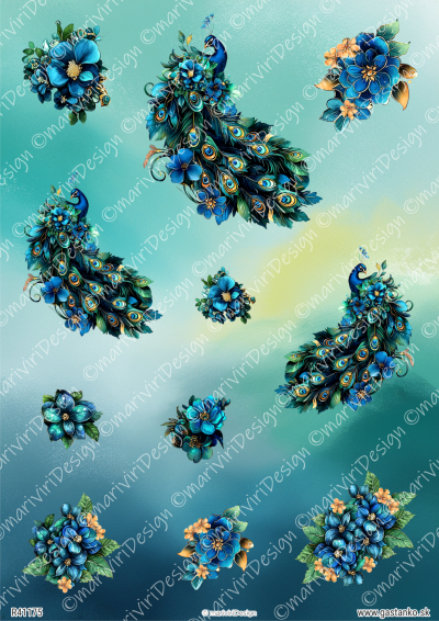 RP Pávy - pávy a kvety