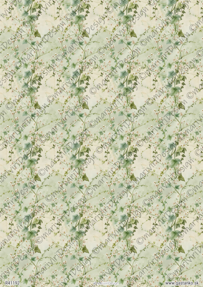 RP Zelená kolekcia - vzor s drobným brečtanom