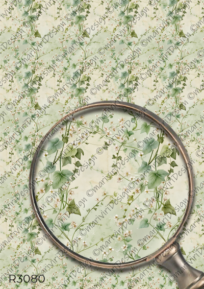 RP Zelená kolekcia - vzor s drobným brečtanom