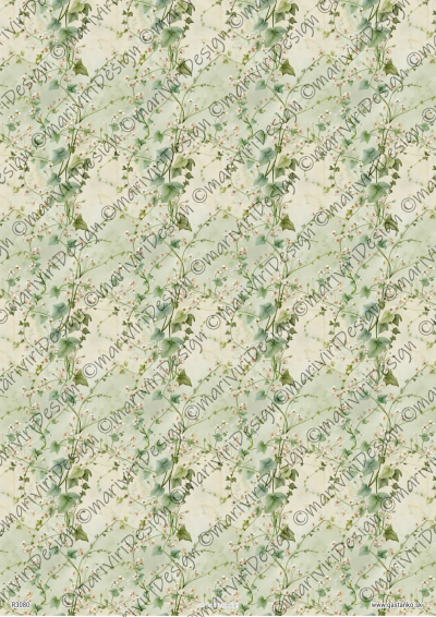 RP Zelená kolekcia - vzor s drobným brečtanom