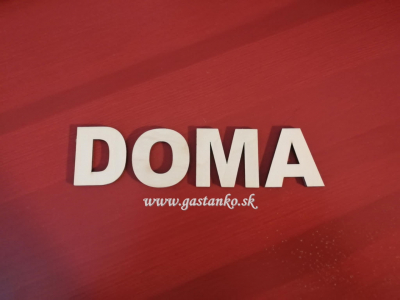 Nápis DOMA V4cm