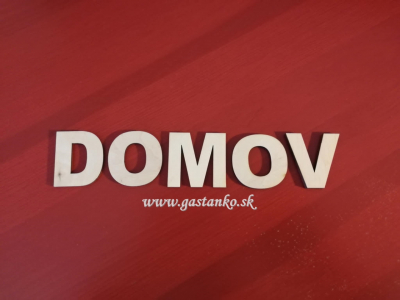 Nápis DOMOV V4cm