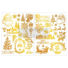 Zlatý transfer Holiday Heirloom Foil - 2 hárky A4