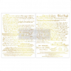 Zlatý transfer Gilded Noel Script - 2 hárky A4
