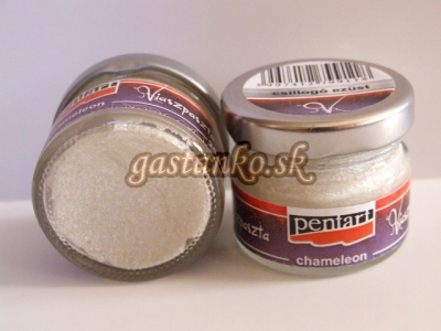 Vosková pasta Chameleón trblietavá strieborná