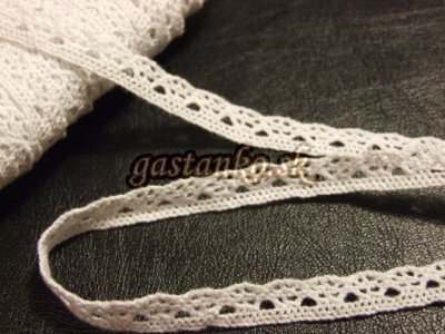 Bavlnená čipka biela