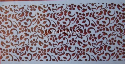 Šablóna Kvietková bordúra široká