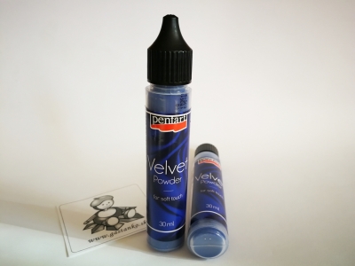 Velúrový prášok kráľovský modrý - malé balenie