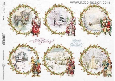 Zasnežené krajinky vo venčekoch 3