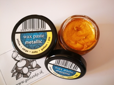 Vosková pasta metalická žltá 20ml
