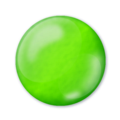 Dekoračné 3D pero priezračné fluoritovo zelené