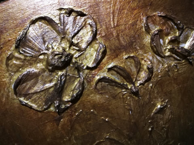 Lazúrový gél olivový so zlatými trblietkami