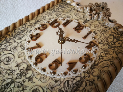 Rustikálne skrinkové hodiny