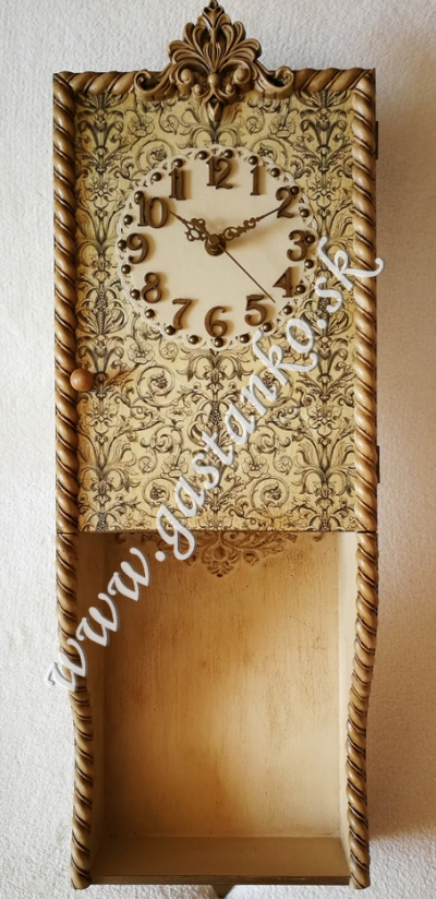 Rustikálne skrinkové hodiny