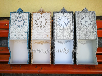 Rustikálne skrinkové hodiny