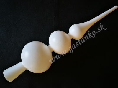 Biely plastový špic 40cm