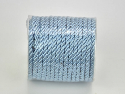 Točená šnúrka 5mm pastelová modrá