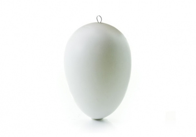 Biele plastové vajíčko s uškom 11cm