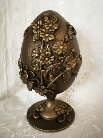 Biele plastové vajíčko 12cm