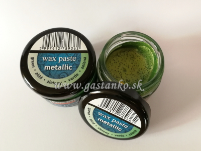 Vosková pasta metalická zelená 20ml