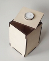 Krabička svietnik+zásobník na čajové sviečky 10cm