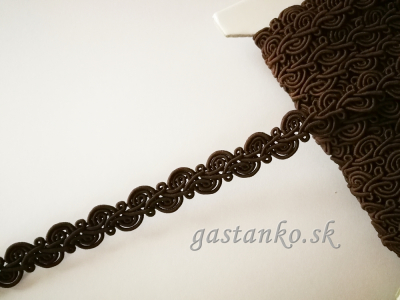 Prámik vlnky š12mm čokohnedý