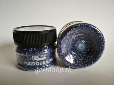 Mikroperličky oceľovomodré