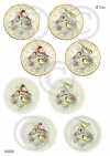 RP Retro hodiny a medailóny s vtáčikmi
